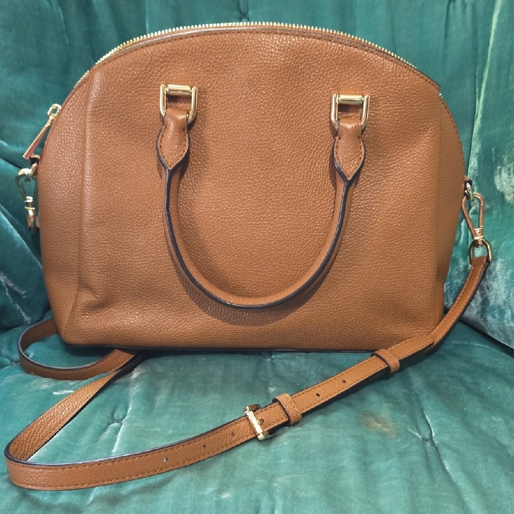 Michael Kors Brown Satchel with Gold Hardware - Picture 3 of 9